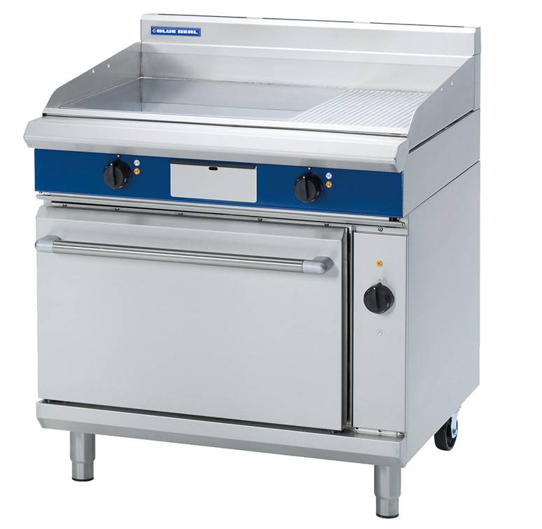 Blue Seal Evolution Series EP56 900mm Electric Griddle Convection Oven Range