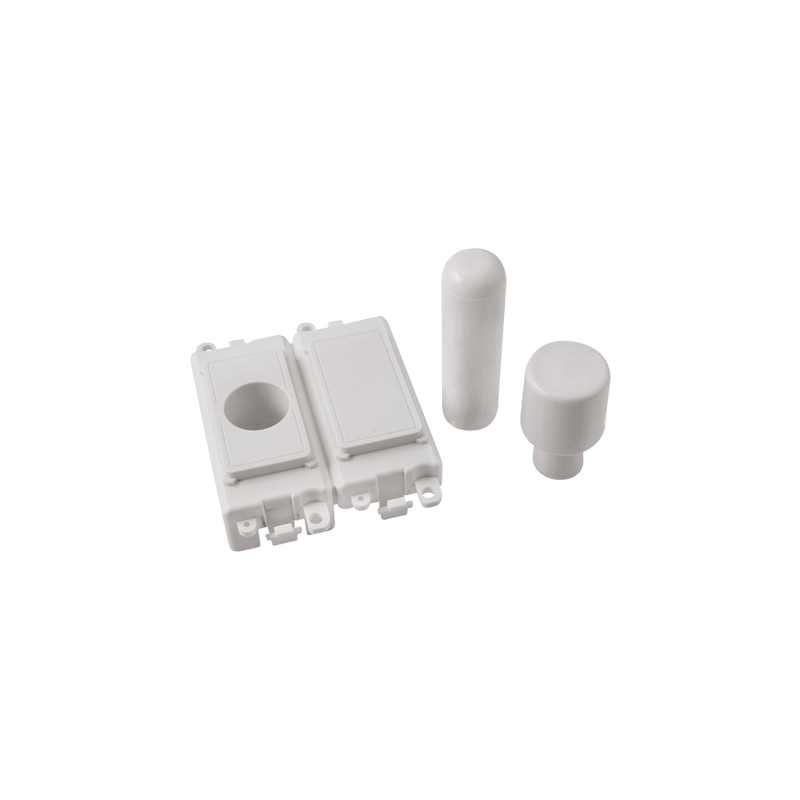 Click GridPro Polar White 2 Module Dimmer Mounting Kit Insert Polar White