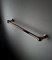 Black Chrome Ball Jointed Grab Towel Bar (150HBC)