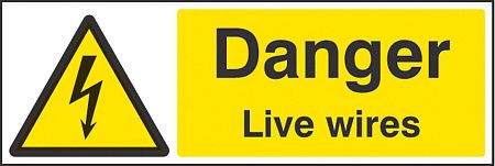 Danger live wires