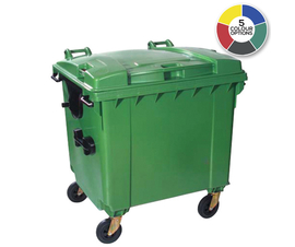 *Extra Large Wheeled Bin (1100 Litre) with 4 Wheels and Flat Top