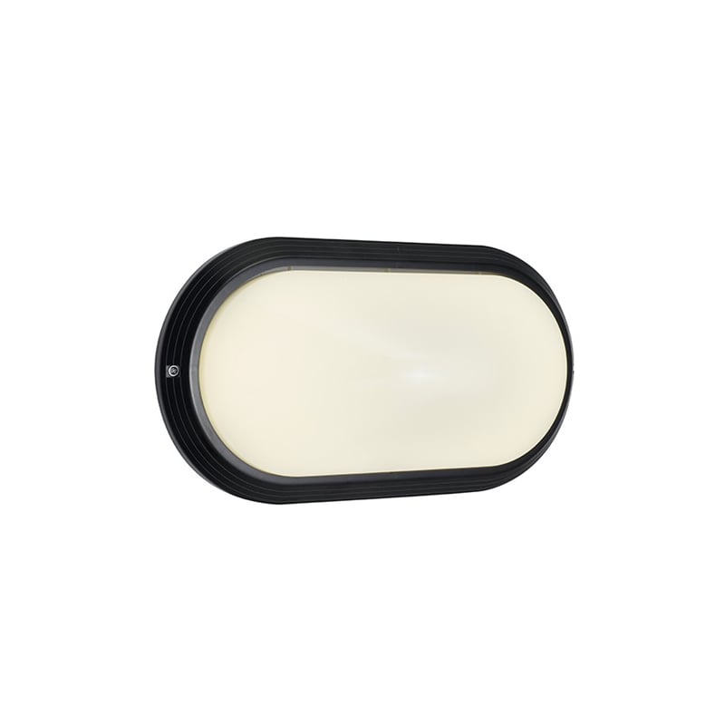 Ansell 8W Sorrento CCT LED Bulkheads With Eyelid Cover Black
