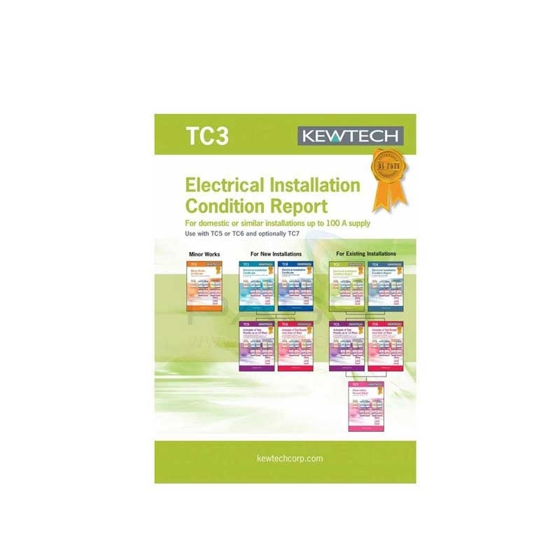 Kewtech TC3 40pgs Electrical Installation Condition Report