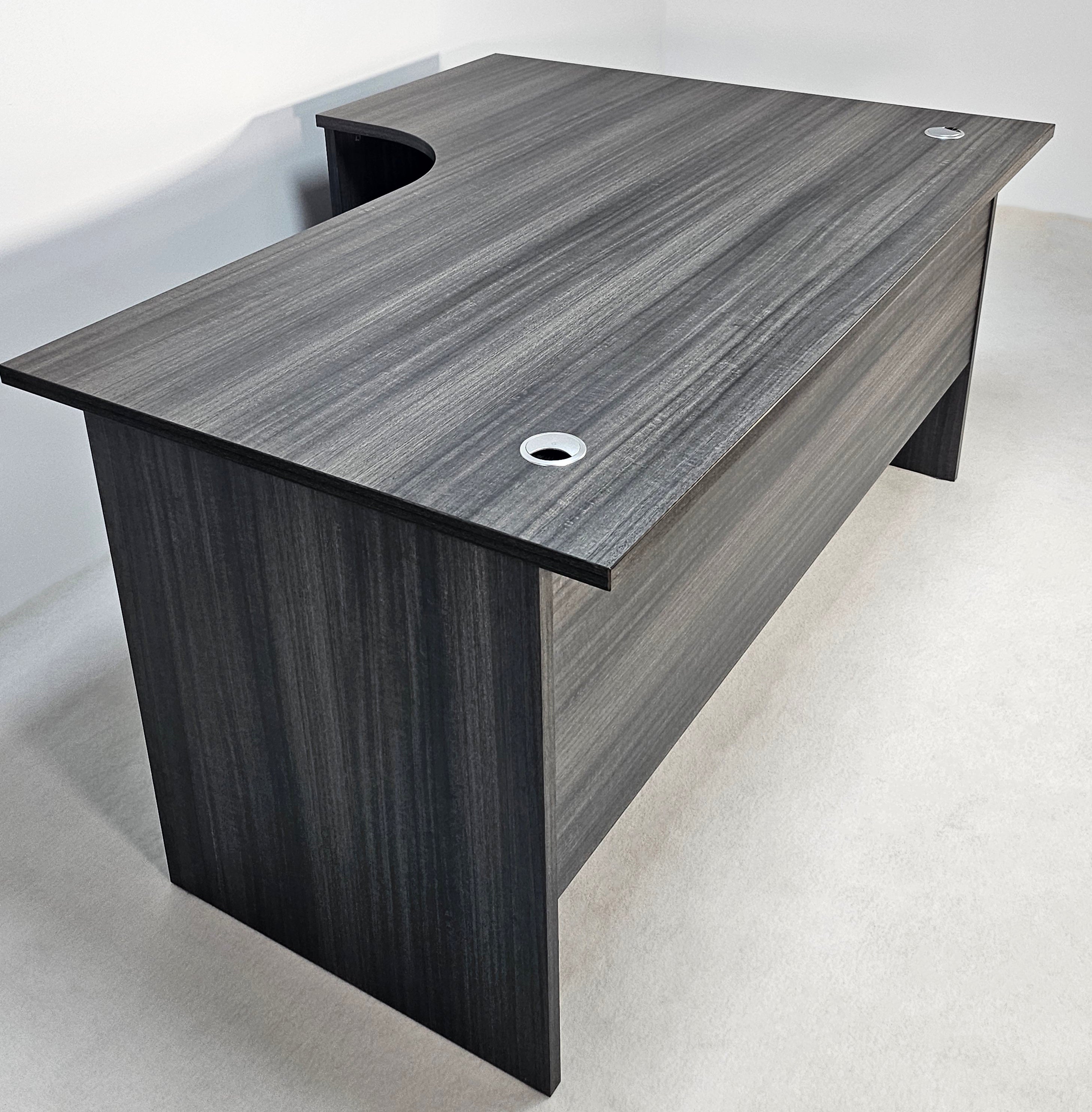 Modern Grey Oak Left Hand Corner Office Desk - 1400mm - CF-1412A Near Me