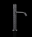 Twist Black Chrome Tall Basin Mixer (47BCC)