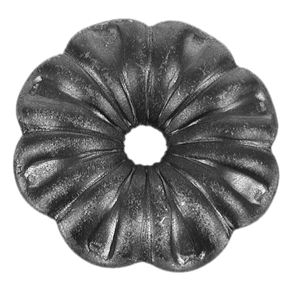 Cast Steel Flower - Diameter 60mm 8mm Round Hole 3mm Thick