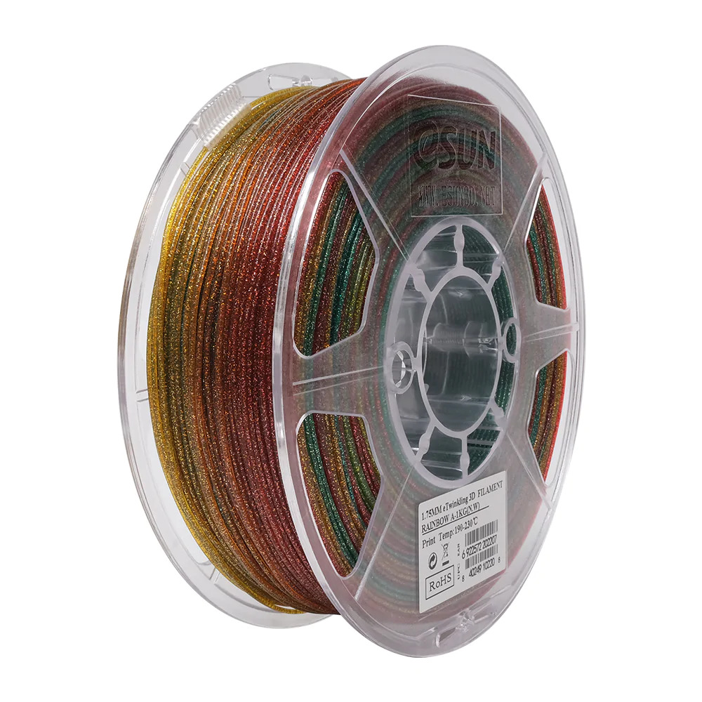 eSUN eTwinkle PLA Rainbow 1.75mm 1Kg 3D Printing filament