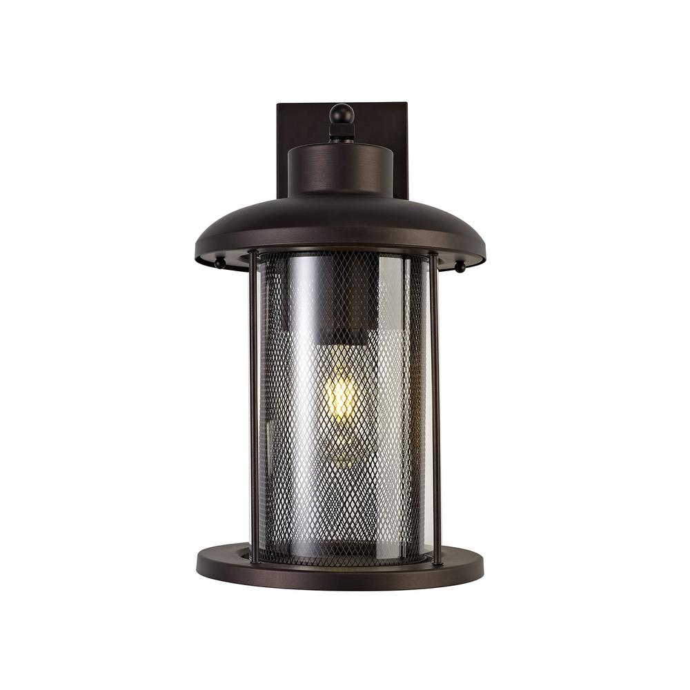 Luxuria Soleil Extra Large Wall Light E27 Antique Bronze/Clear Glass IP54