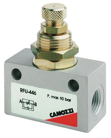 CAMOZZI Unidirectional Flow Control Valve