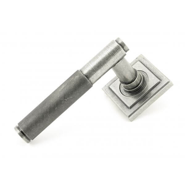 Anvil 45682 Pewter Brompton Lever on SQ. Rose