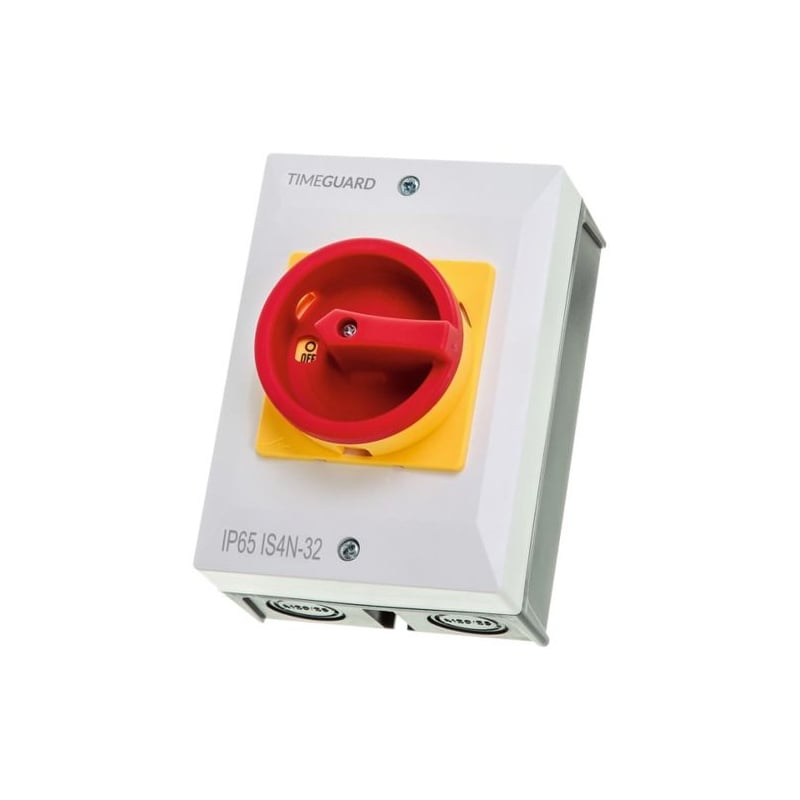 TimeGuard IS4N-32 IP65 32A Rotary Isolator Switch