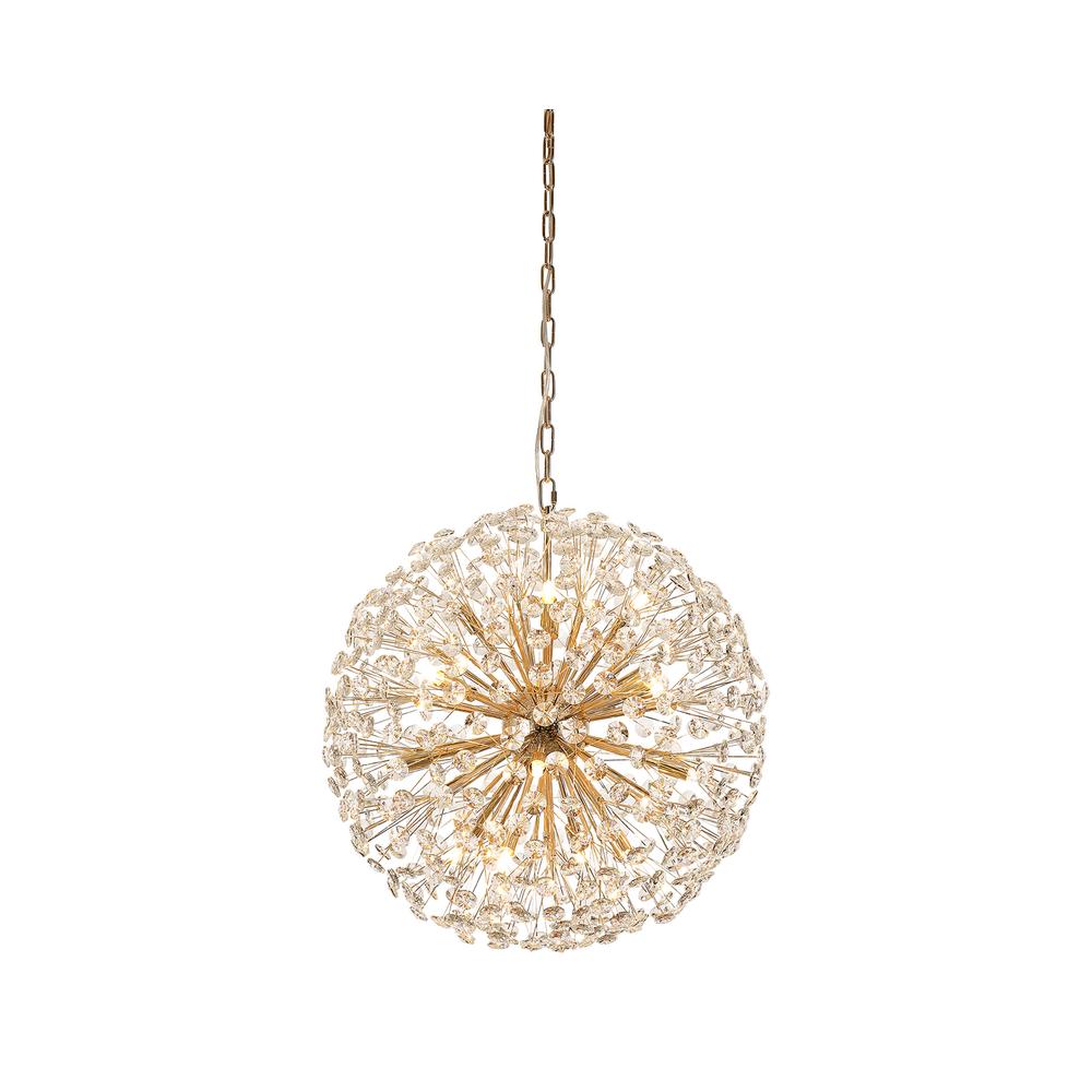 Luxuria Paramount Pendant 60cm Sphere 16 Light G9 French Gold / Crystal