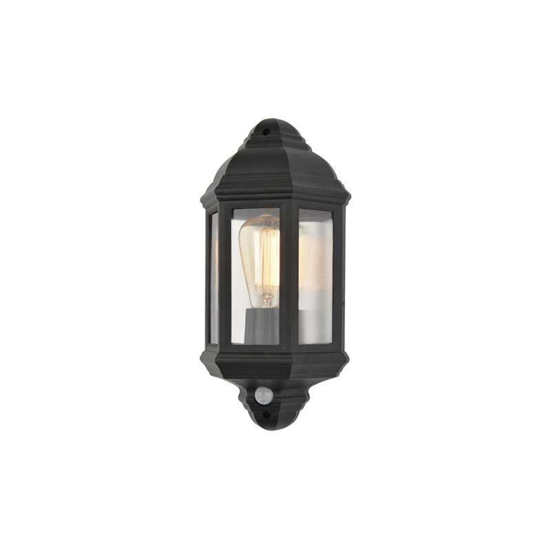 Forum Athena Half Lantern with PIR Black