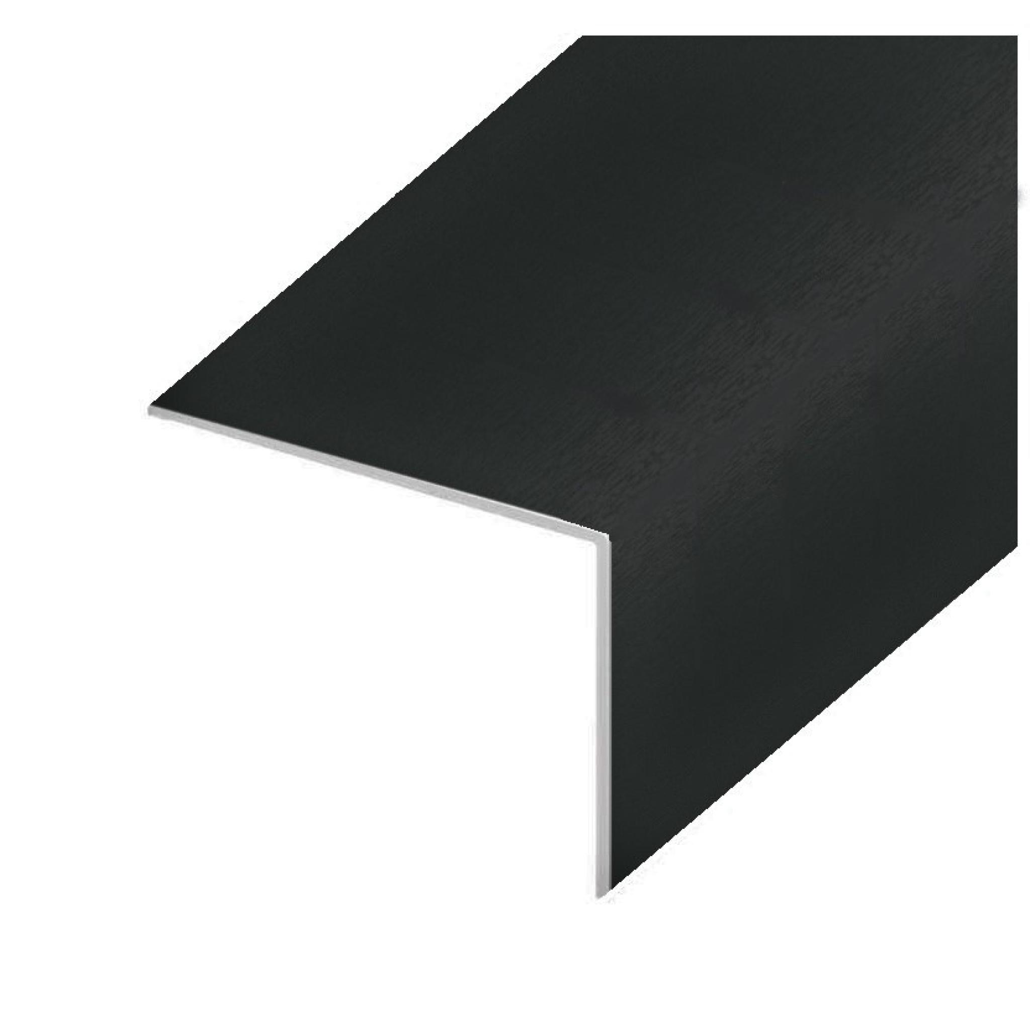 Black Ash PVC 25mm x 25mm Rigid Angle