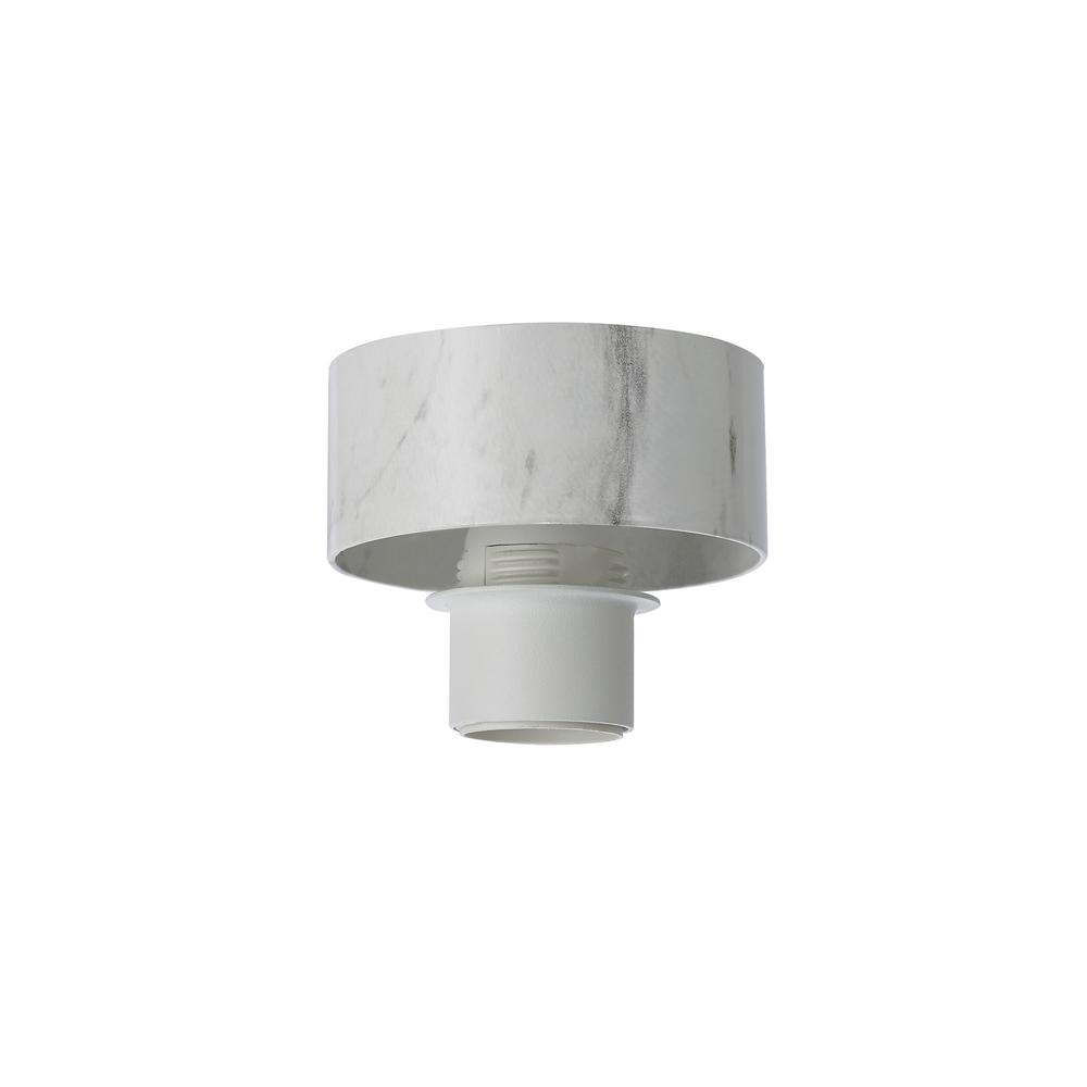 Luxuria Meash 10cm Ceiling Light (FRAME ONLY) E27 White Marble