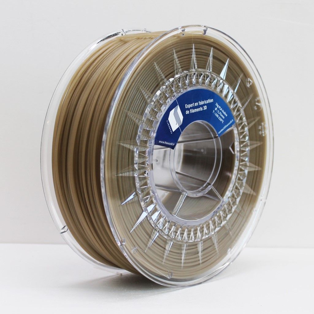 Recycled Oyster Shells &amp; Natureworks PLA 3D printing filament Francofil 1.75mm 1Kg