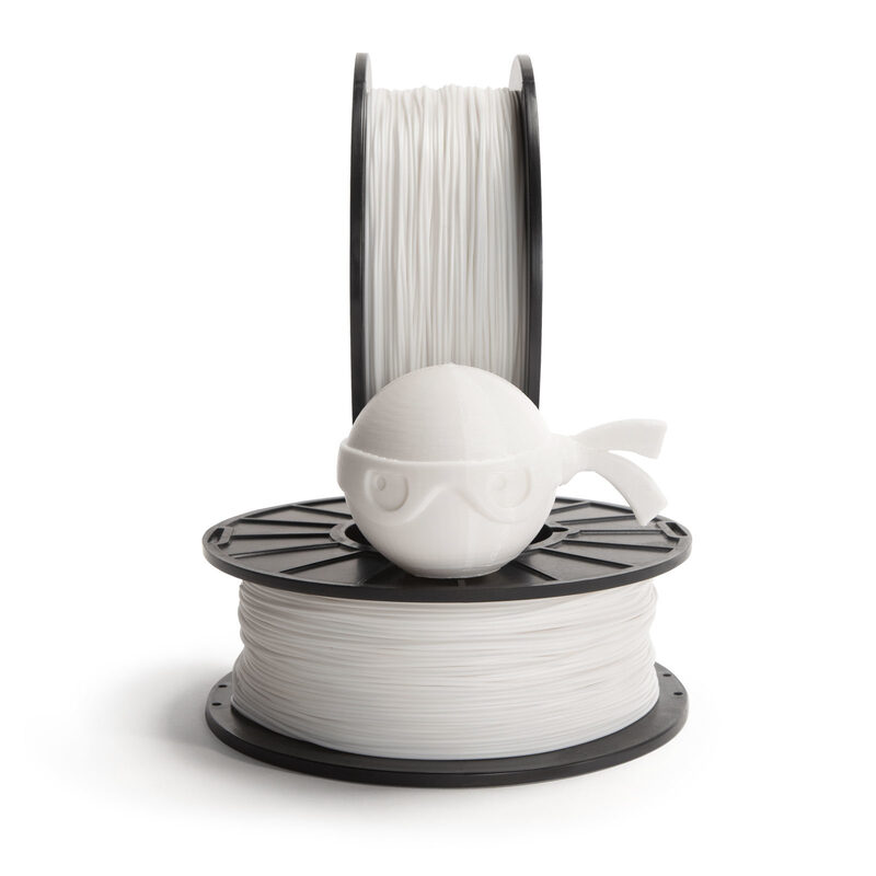 Edge 83A Snow White 1.75mm Flexible 3D Printer Filament 500gms