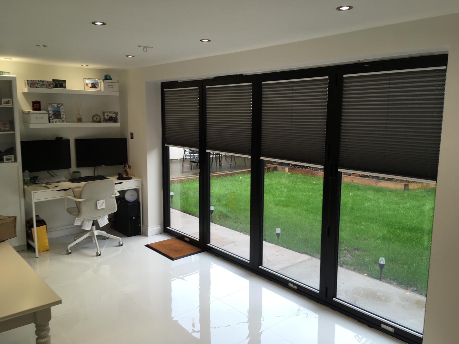 Suppliers of Bold Coloured Pleated Blinds UK