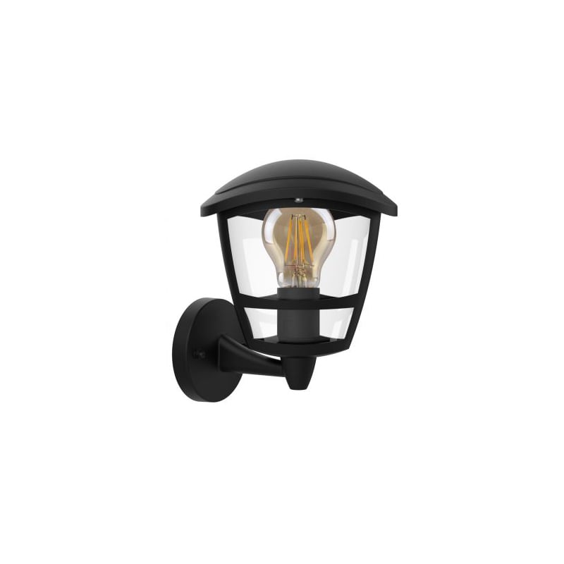 Kosnic Daintree E27 Wall Lantern Bottom Arm Black