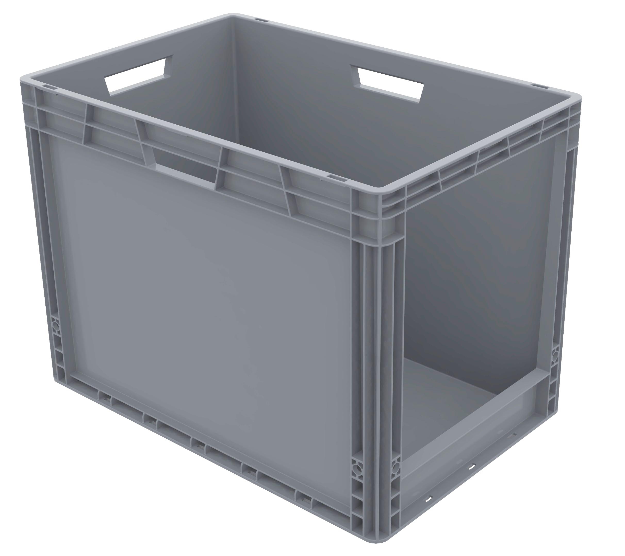 90 Litre Recycled Open Fronted Euro Plastic Stacking Picking Container