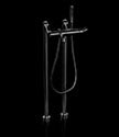 Twist Black Chrome Freestanding Bath Tap (47BCH)