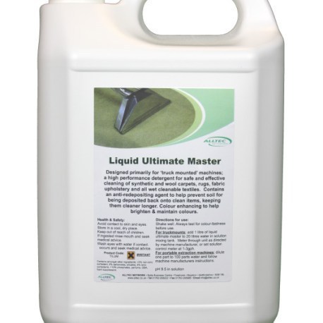 UK Suppliers Of Liquid Ultimate Master (5L) For The Fire and Flood Restoration Industry