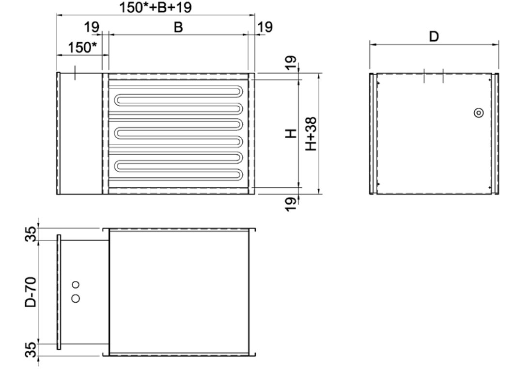 VFLPG range electric duct heater for PG Guide