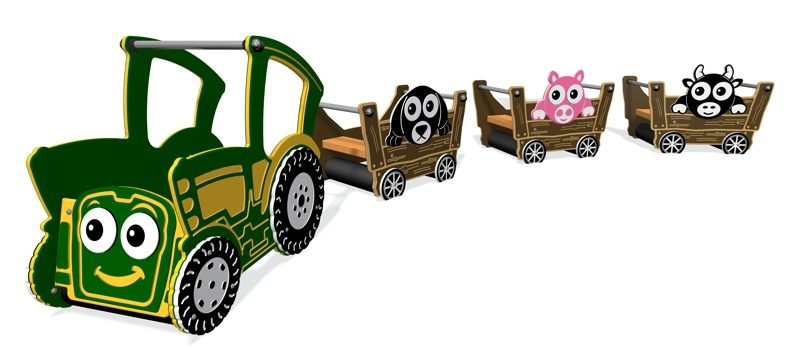 Bespoke Toby the Tractor Early years Farm Yard Set