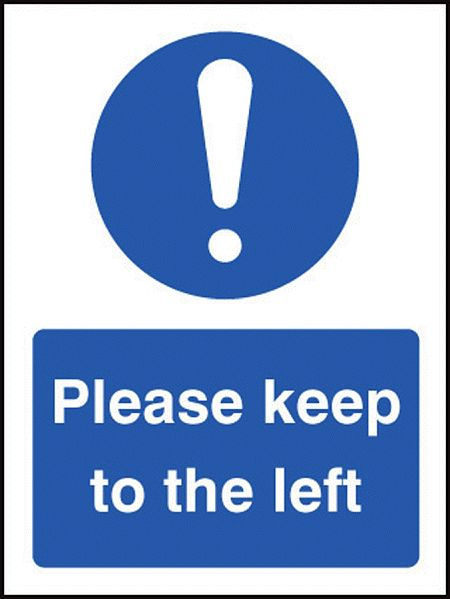 Please keep to the left