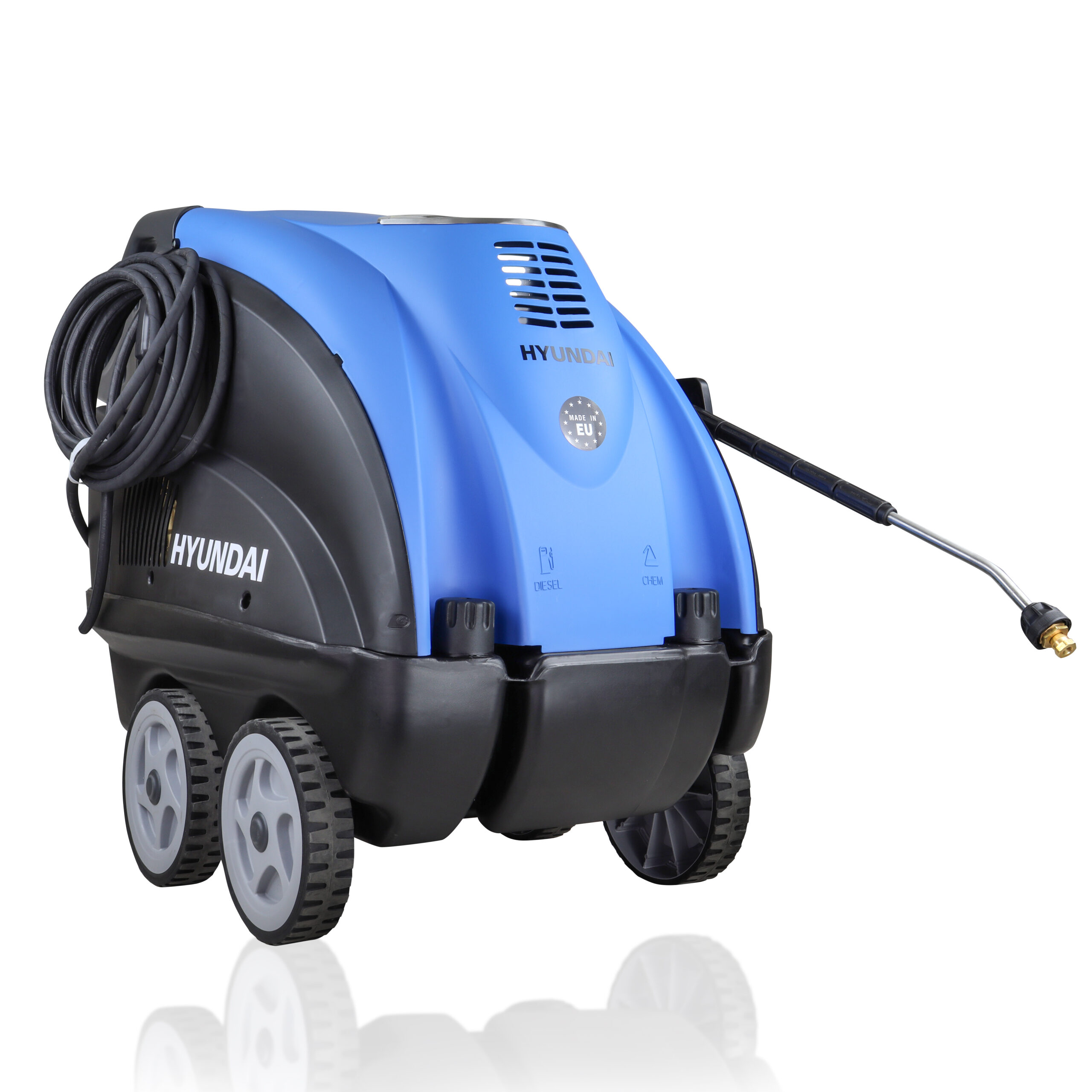 Hyundai 2600psi Hot Pressure Washer, 140 °C, 6.3kW 