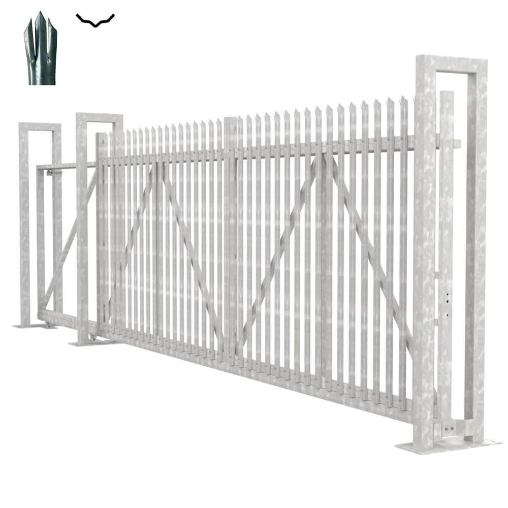 Cantilever Sliding D Gate - 2.4H x 6mWith Track & Accessories - LH Opening