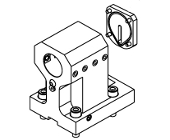 Axial double boring bar holder &#216;32