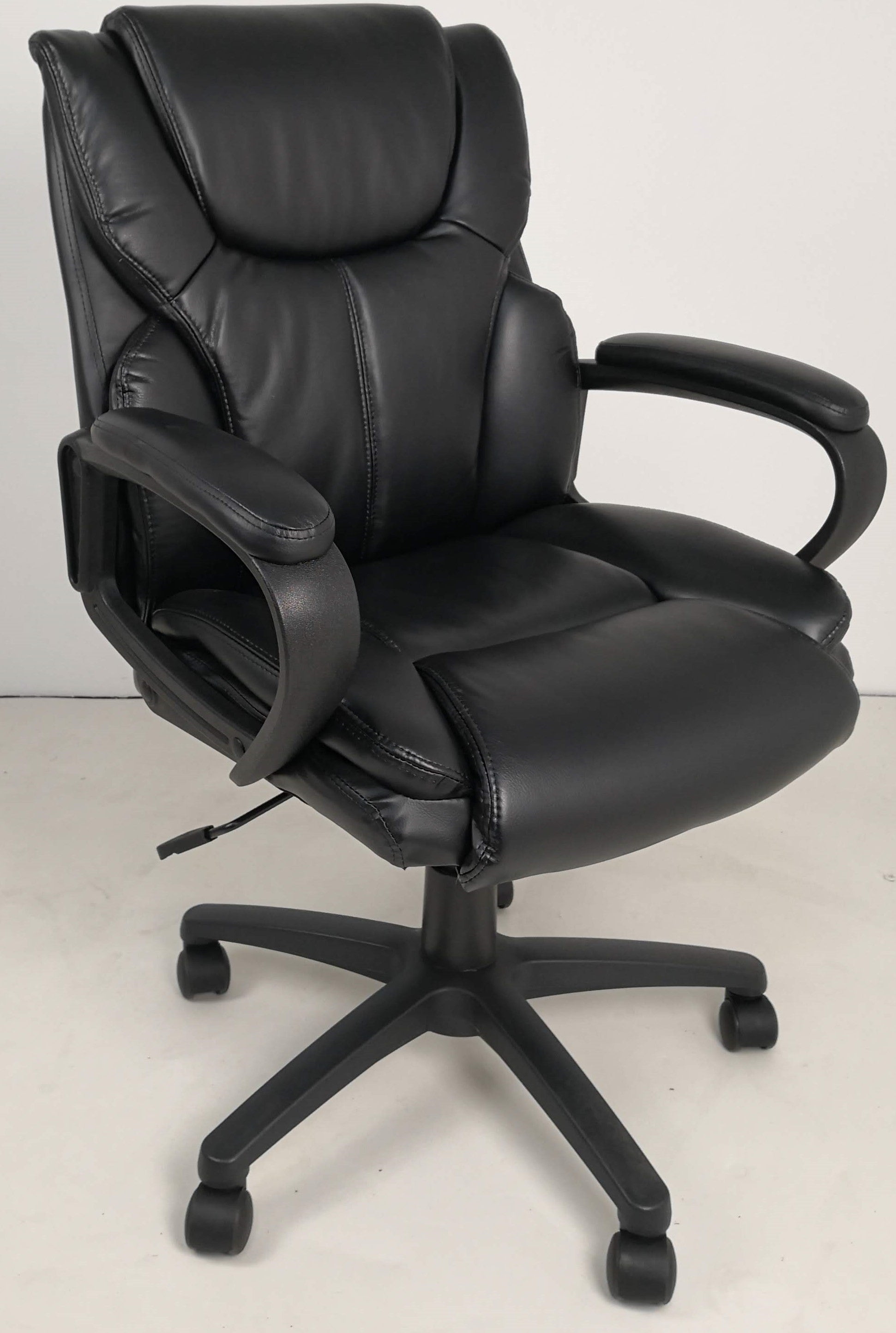 Specialising In Soft Padded Low Back Executive Office Chair in Black Leather - 2121C UK