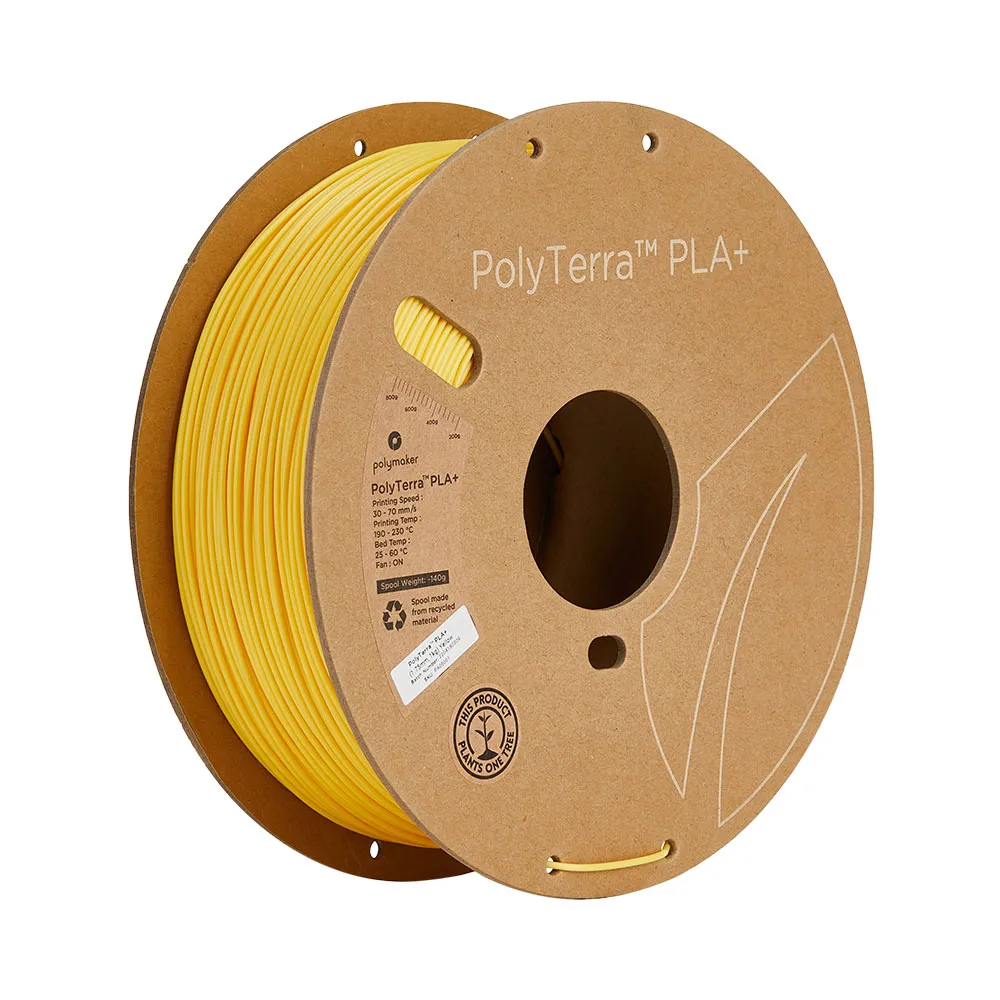 PolyTerra PLA+ Yellow 1.75mm 1Kg