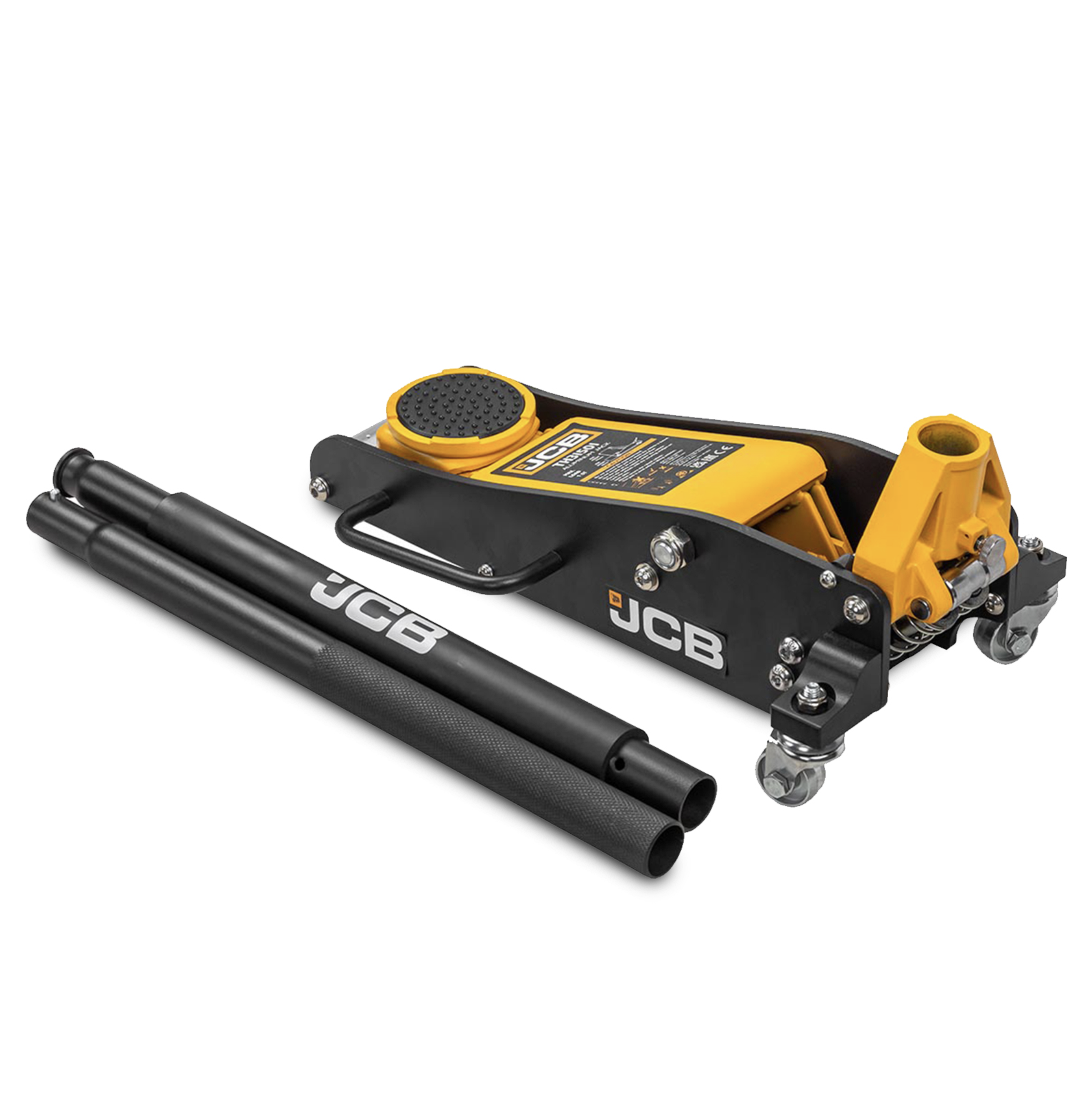 JCB 1.5 Tonne Low-Profile, Double-Pump Aluminium Trolley Jack JCB-TH31501