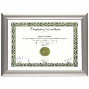 BusyGrip Certificate Frame - A4 - Aluminium