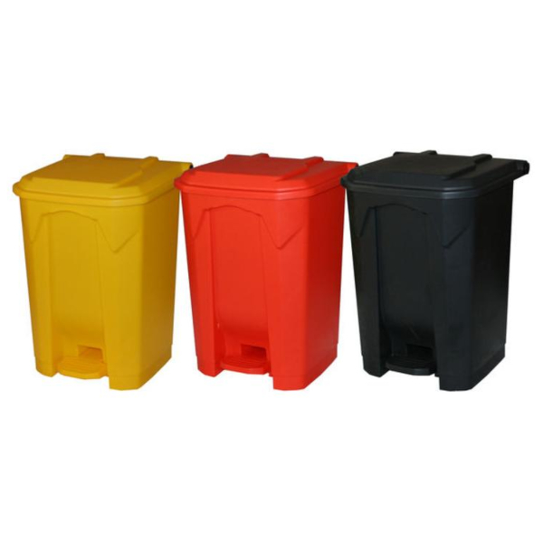 Hands Free Pedal Bin 50 Litre - Red