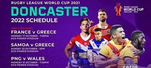 RUGBY LEAGUE WORLD CUP – CLUB DONCASTER SPONSORSHIP