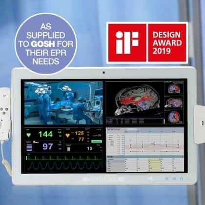 Medical Grade Panel PC with hot-swappable batteries from Agile Medical