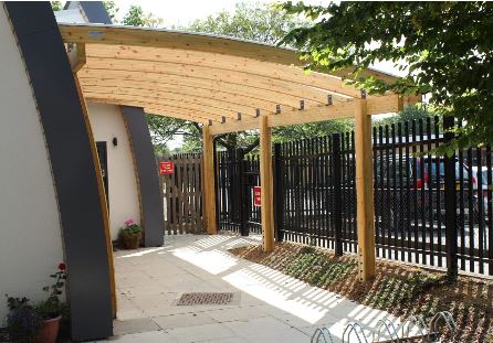 Graceful Entrance Canopy installed in Buckinghamshire