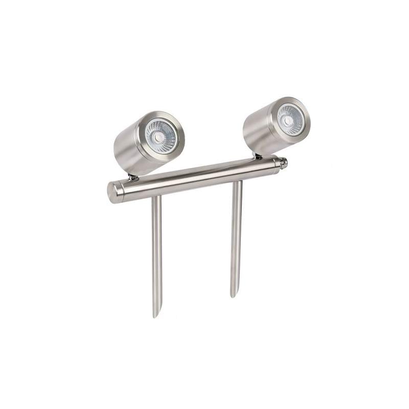 Collingwood Low Voltage LED Twin Bar Spike Light Stainless Steel 2700K