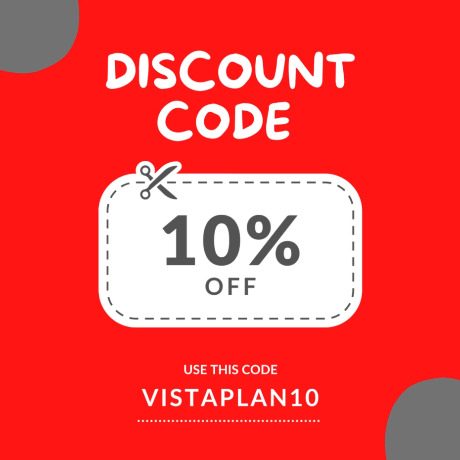 Save More at Vistaplan with an Exclusive 10% Discount