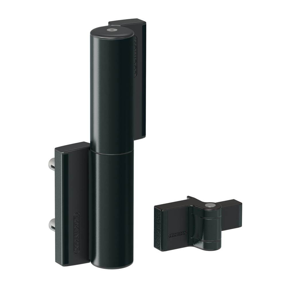 Locinox P00008665-9005 Tiger Gate Closer - Black With Puma Bottom Hinge