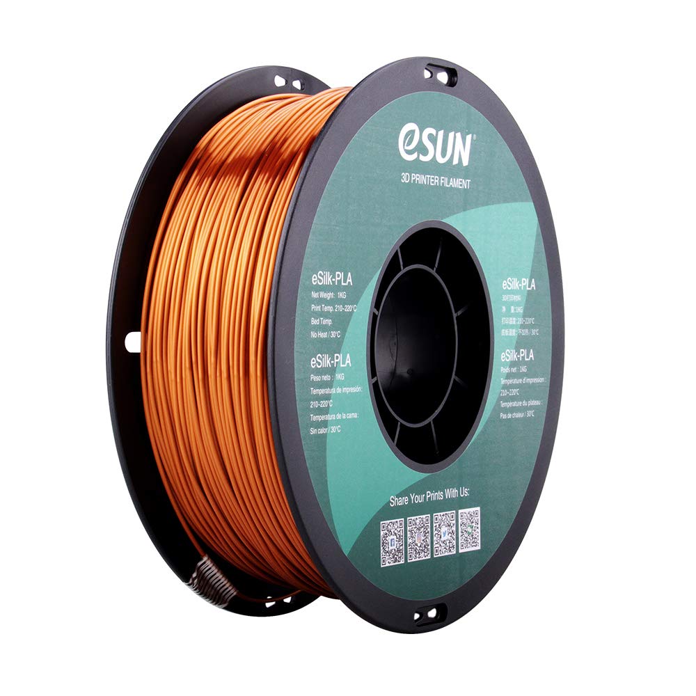 eSUN PLA Copper Coloured Silk 1.75mm 1Kg 3D Printing filament