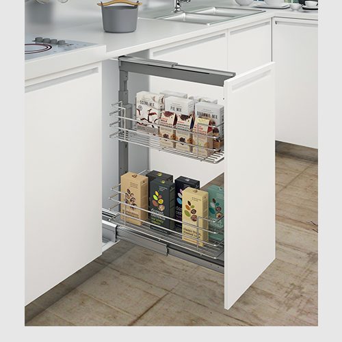 Sige Base Height Pull Out Larder Classic Basket