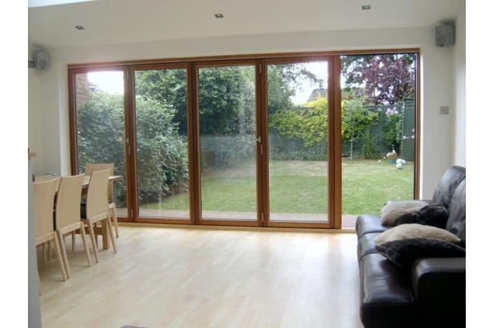 Exterior Timber Bifold Doors For Garden