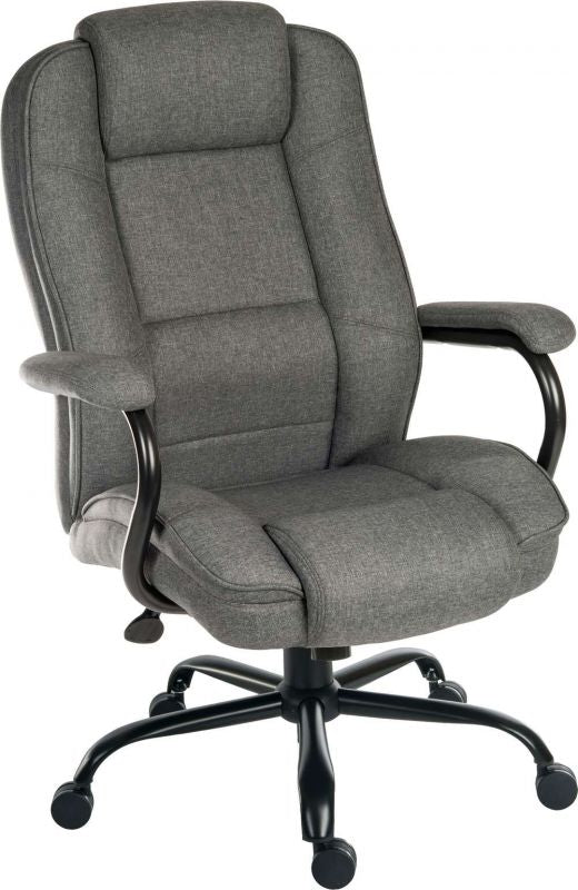 Providers Of Heavy Duty Fabric Office Chair - Brown, Blue or Grey Option - GOLIATH-DUO - Up to 27 Stone Huddersfield