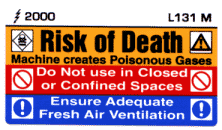 L131 M - Risk of Death, Poison Gas 4Col.
[L131M]