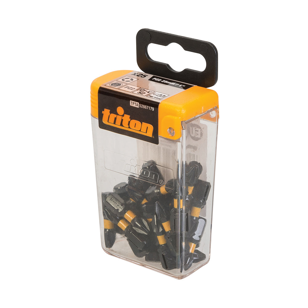 Triton PZ2 25mm Pozi Screwdriver Impact Bit 25pk