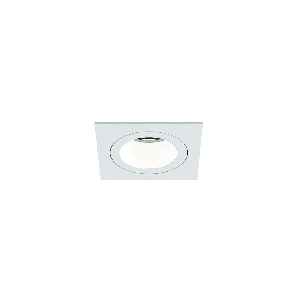 Astro Pinhole Slimline Square Fixed Fire Rated IP65 Matt White GU10 Downlight